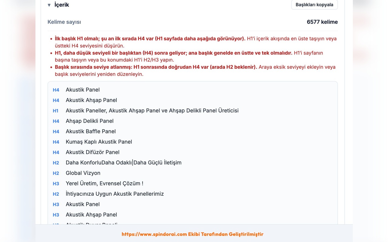 İçerik analizi