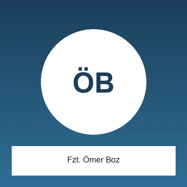 Fzt. Ömer Boz