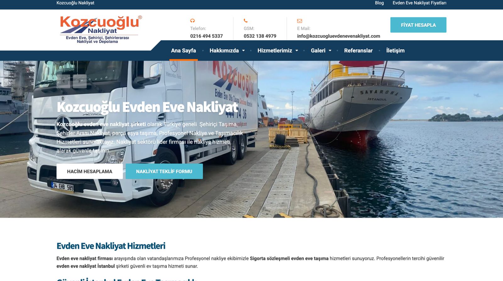 kozcuogluevdenevenakliyat.com