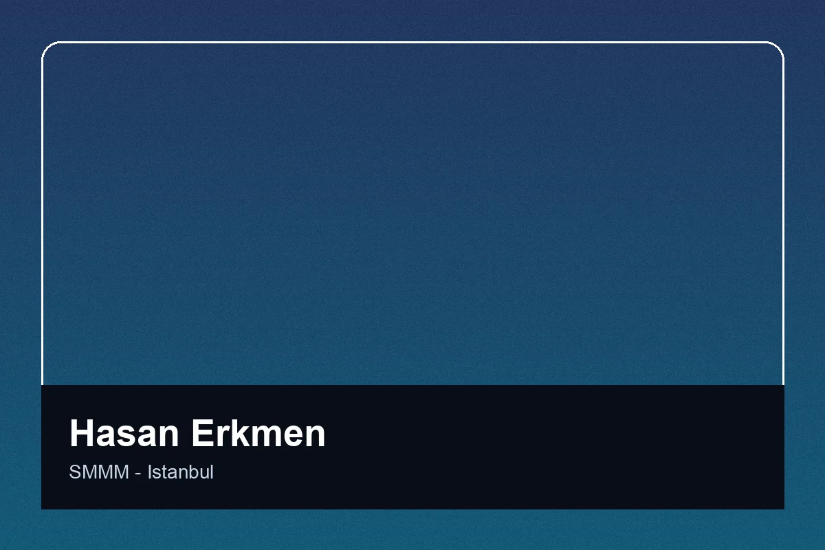 Hasan Erkmen Mali Müşavir SMMM